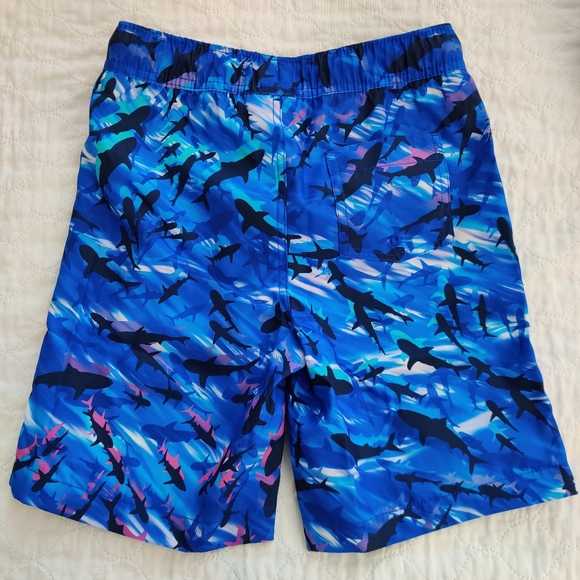 New Lands End boys swim trunk UPF 50 size 8 / size M - Picture 3 of 8